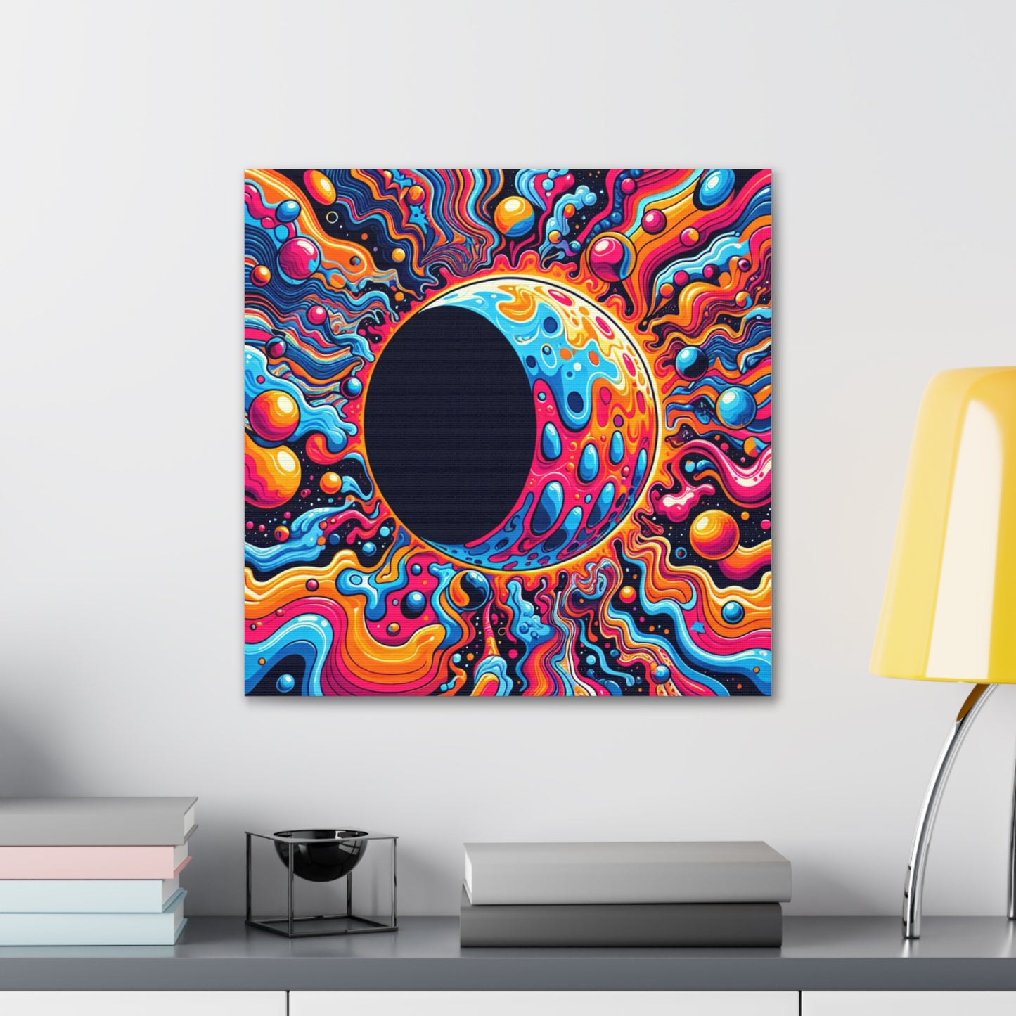 Lunar Eclipse Canvas Wall Art