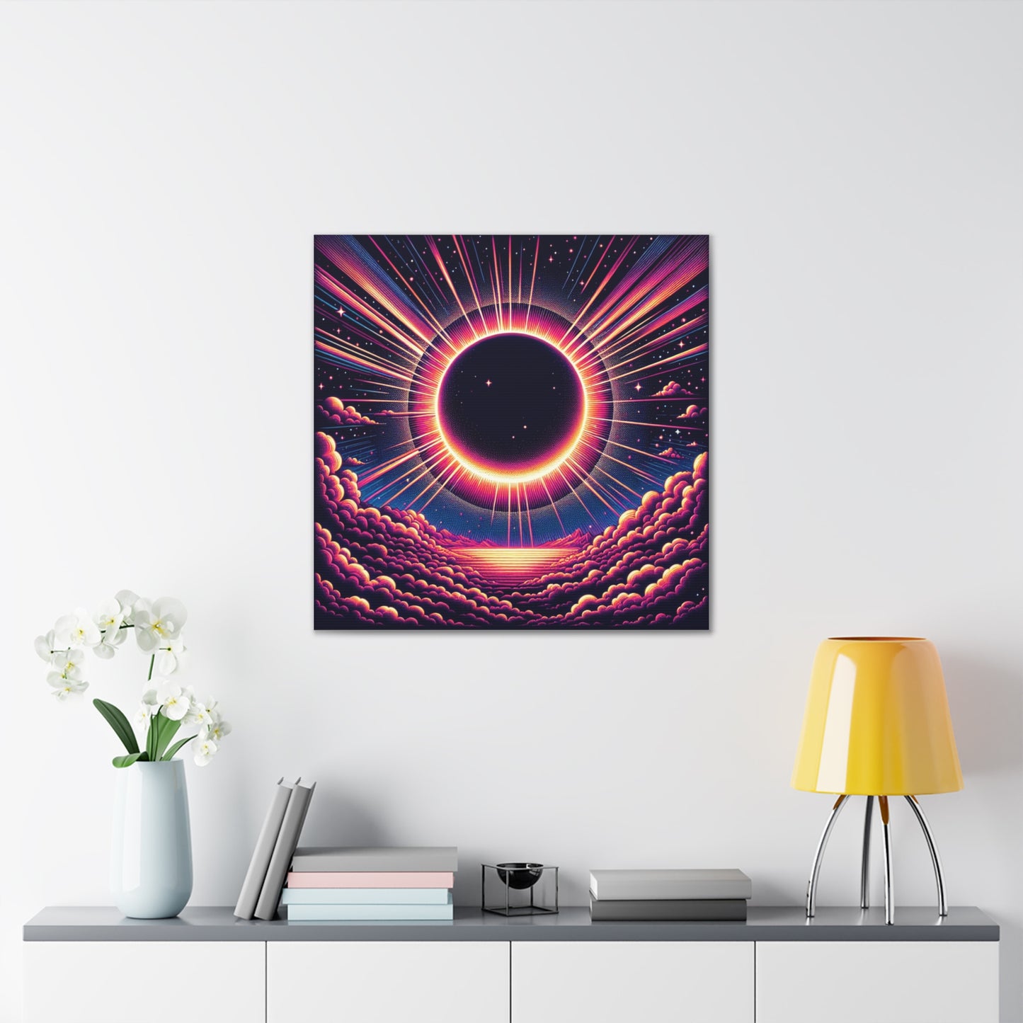 Solar Eclipse Canvas Wall Art