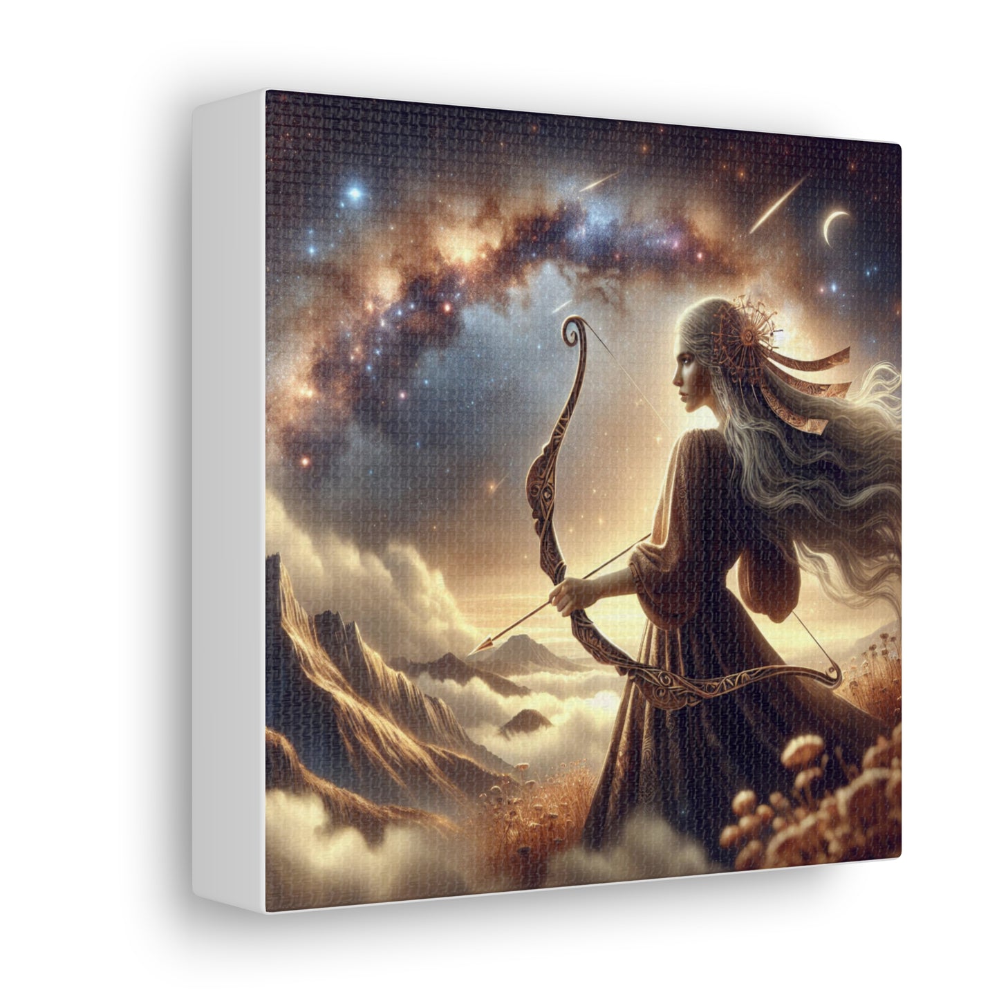 Sagittarius Woman Astrological Sign Canvas Wall Art