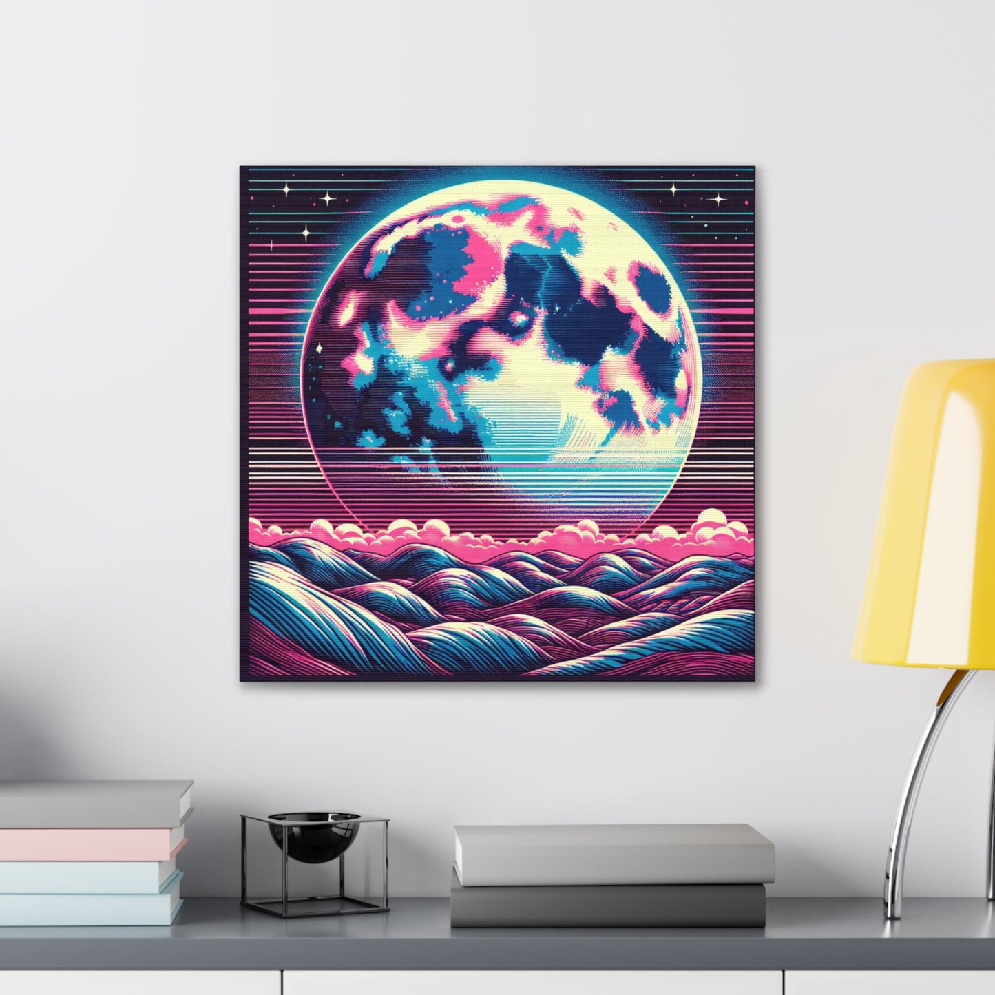 Full Moon Canvas Wall Art