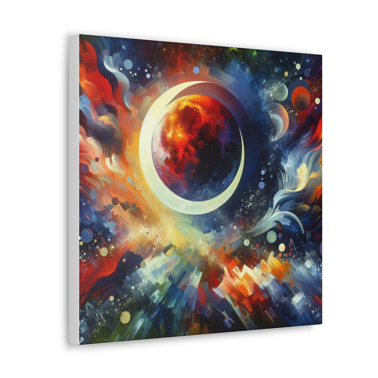 Lunar Eclipse Canvas Wall Art