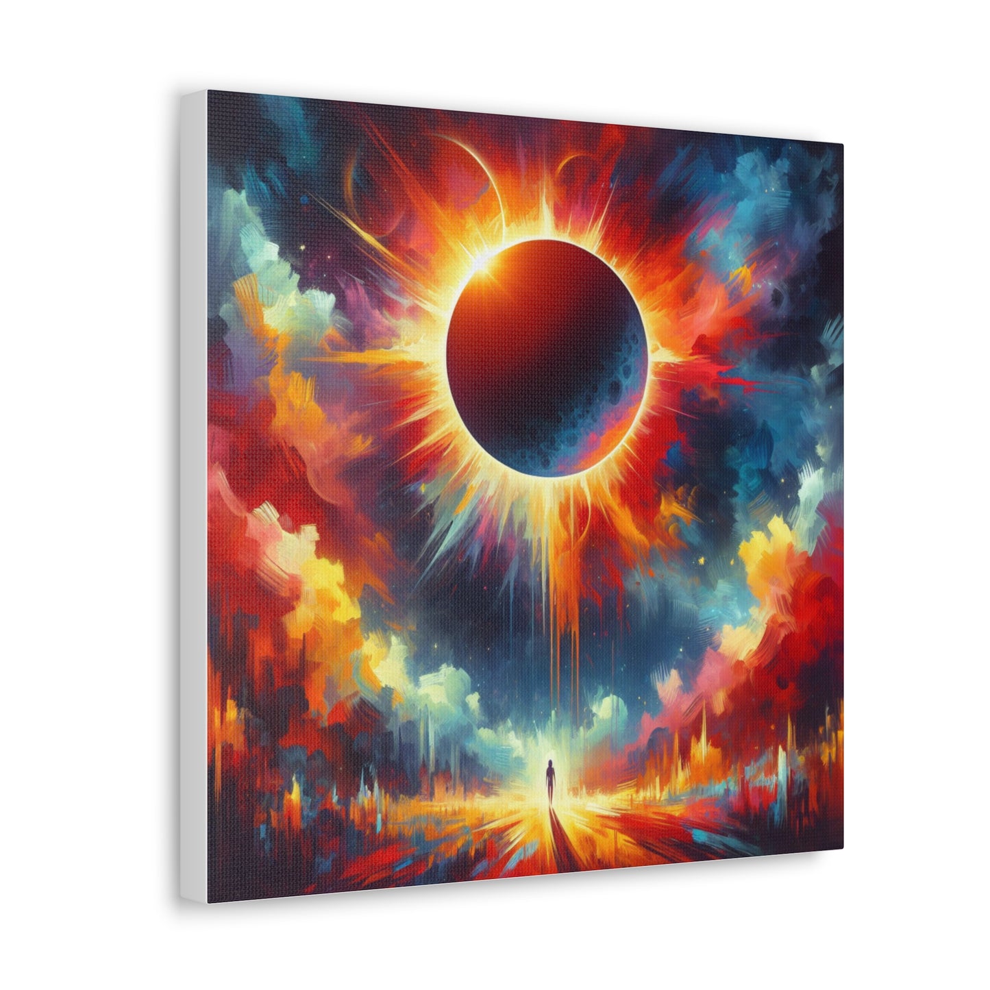 Solar Eclipse Canvas Wall Art