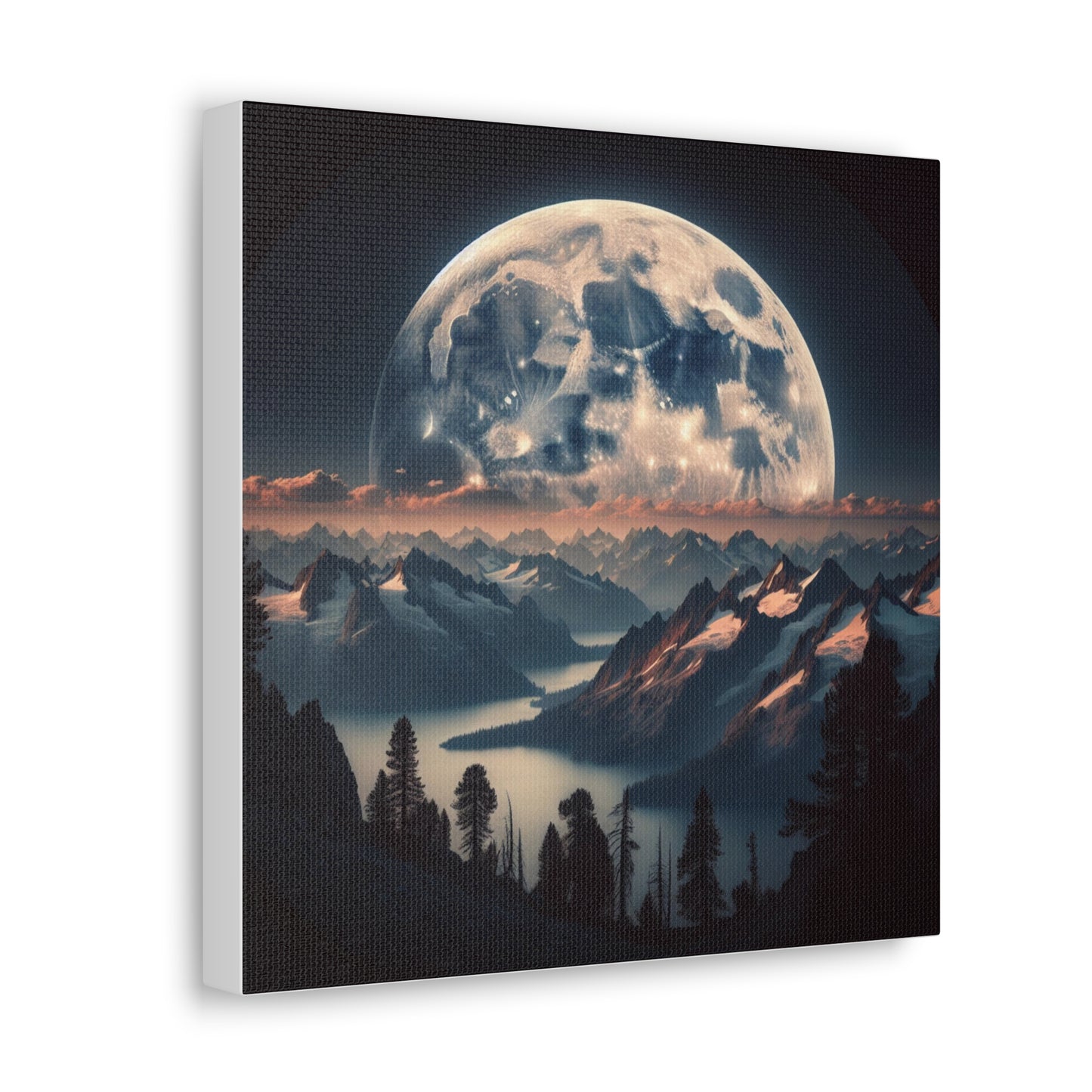 Full Moon Canvas Wall Art