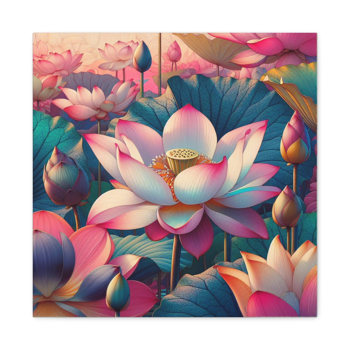 Lotus Canvas Wall Art