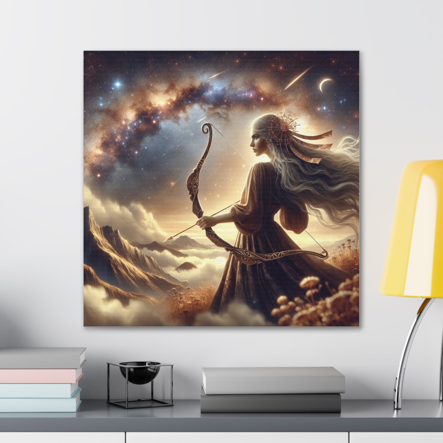 Sagittarius Woman Astrological Sign Canvas Wall Art