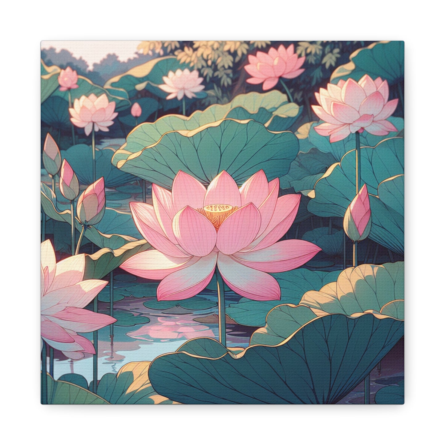 Lotus Canvas Wall Art