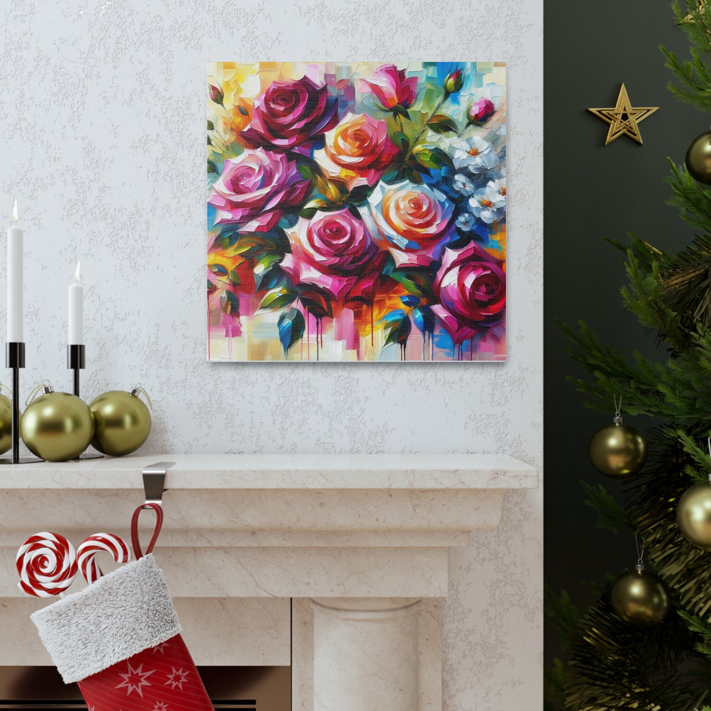 Roses Canvas Wall Art