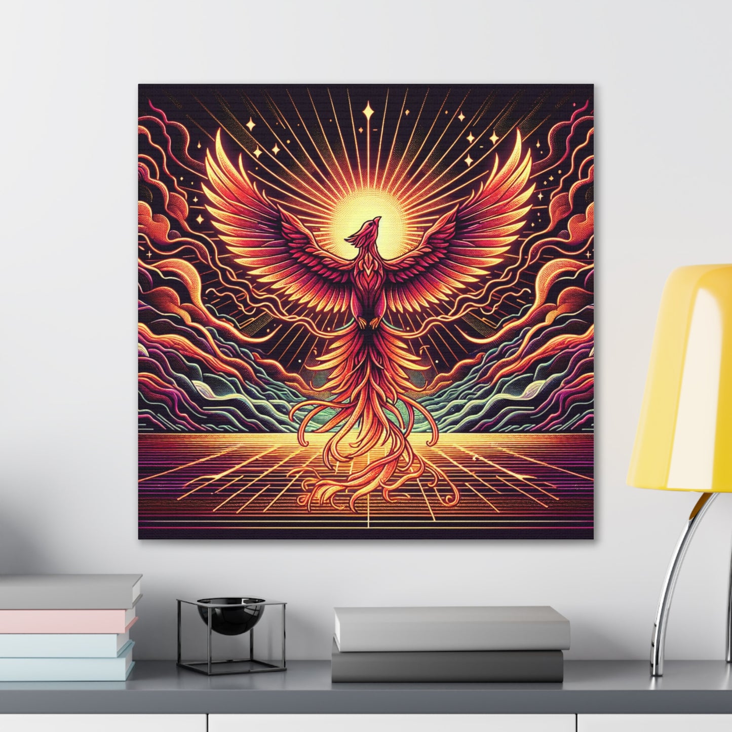 Phoenix Rising Canvas Wall Art