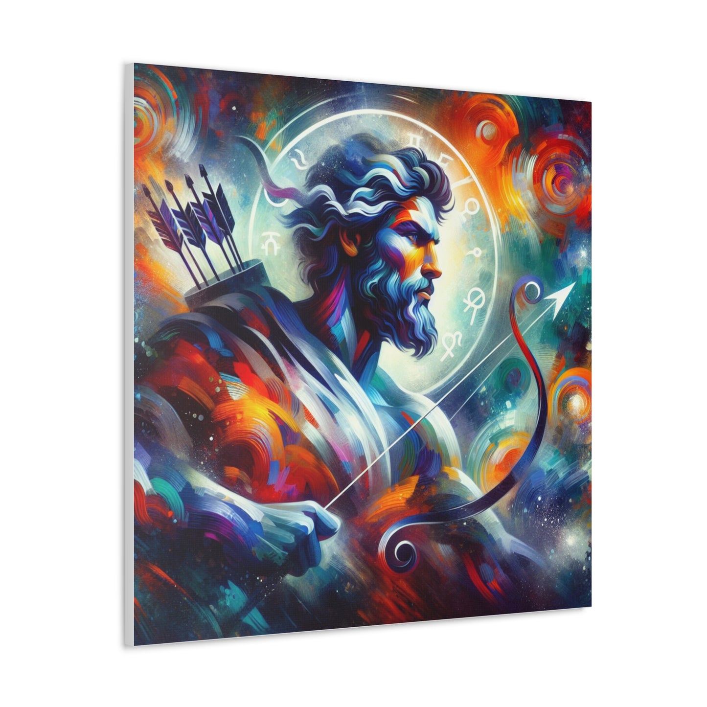 Sagittarius Man Astrological Sign Canvas Wall Art