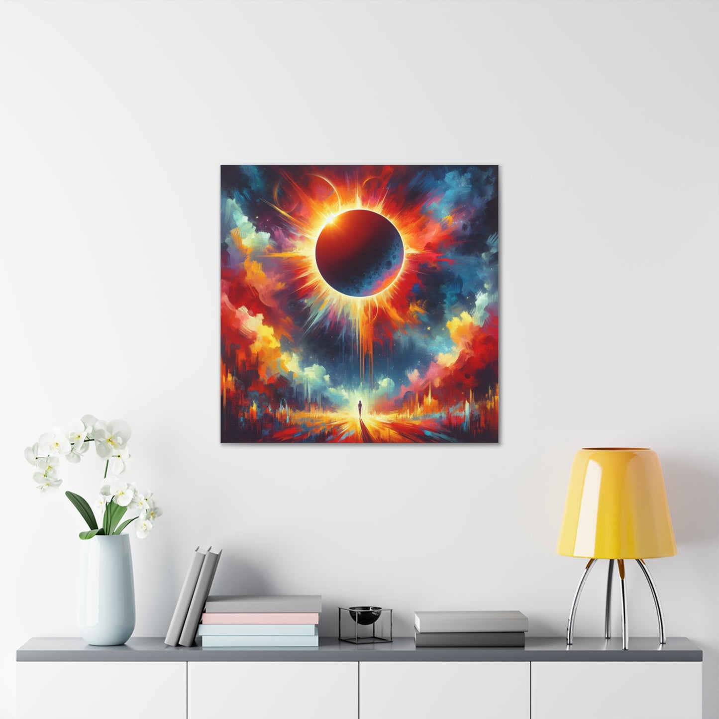 Solar Eclipse Canvas Wall Art