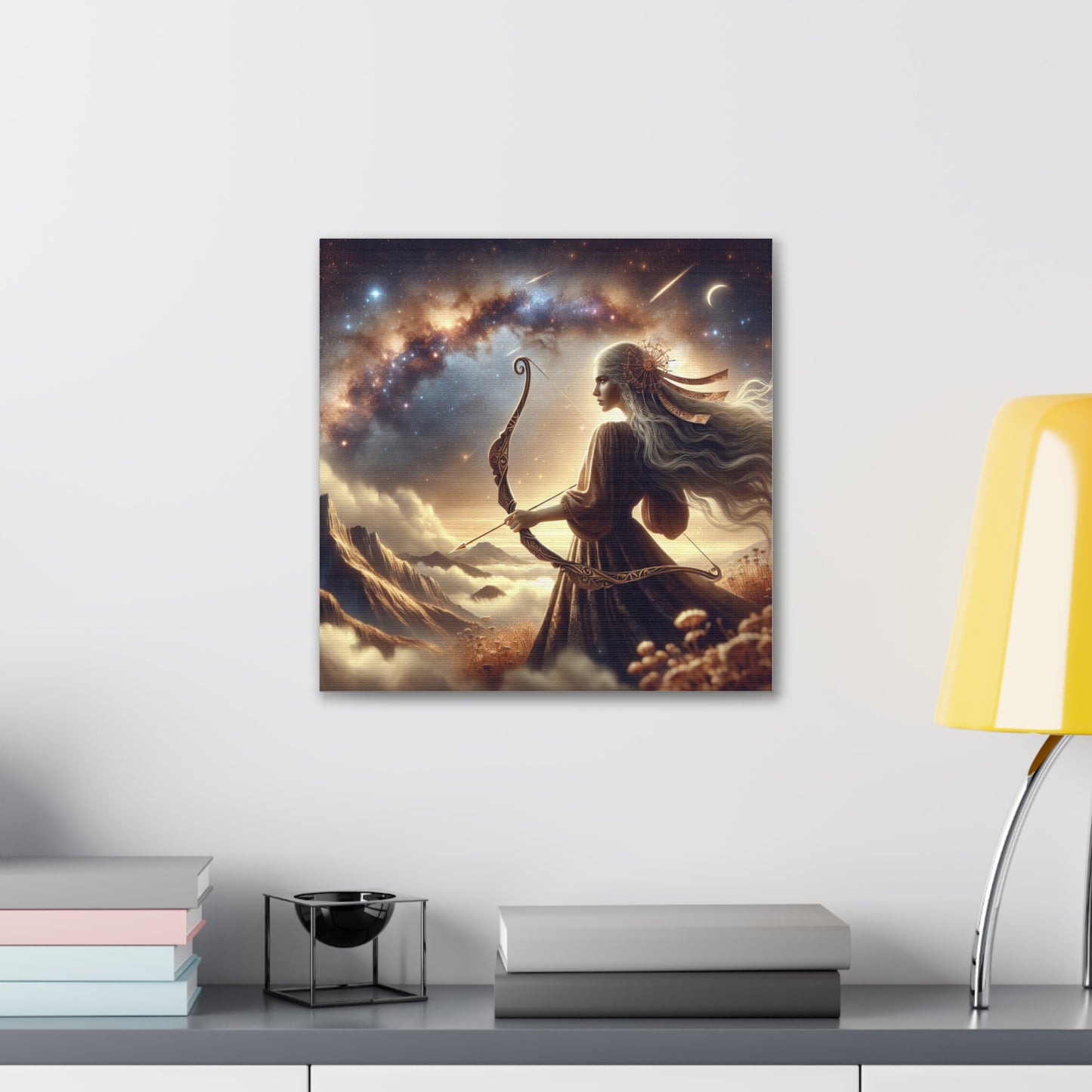 Sagittarius Woman Astrological Sign Canvas Wall Art