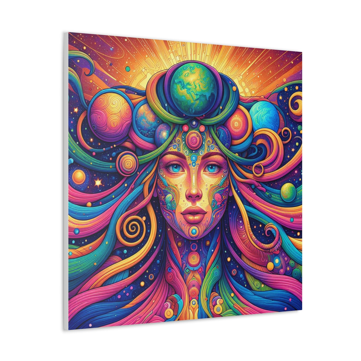 Gaia Mother Earth Canvas Wall Art