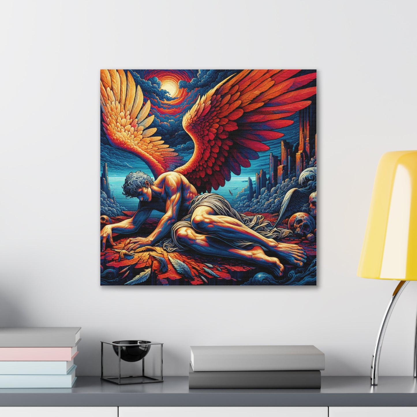 Fallen Angel Canvas Wall Art