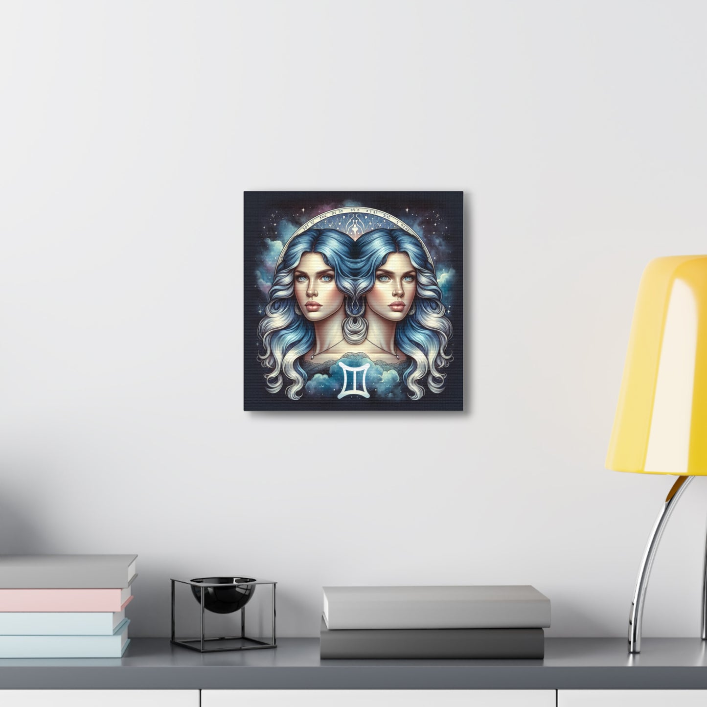 Gemini Woman Astrological Sign Canvas Wall Art