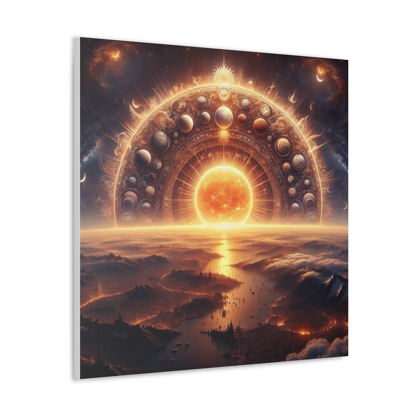 Sun Canvas Wall Art