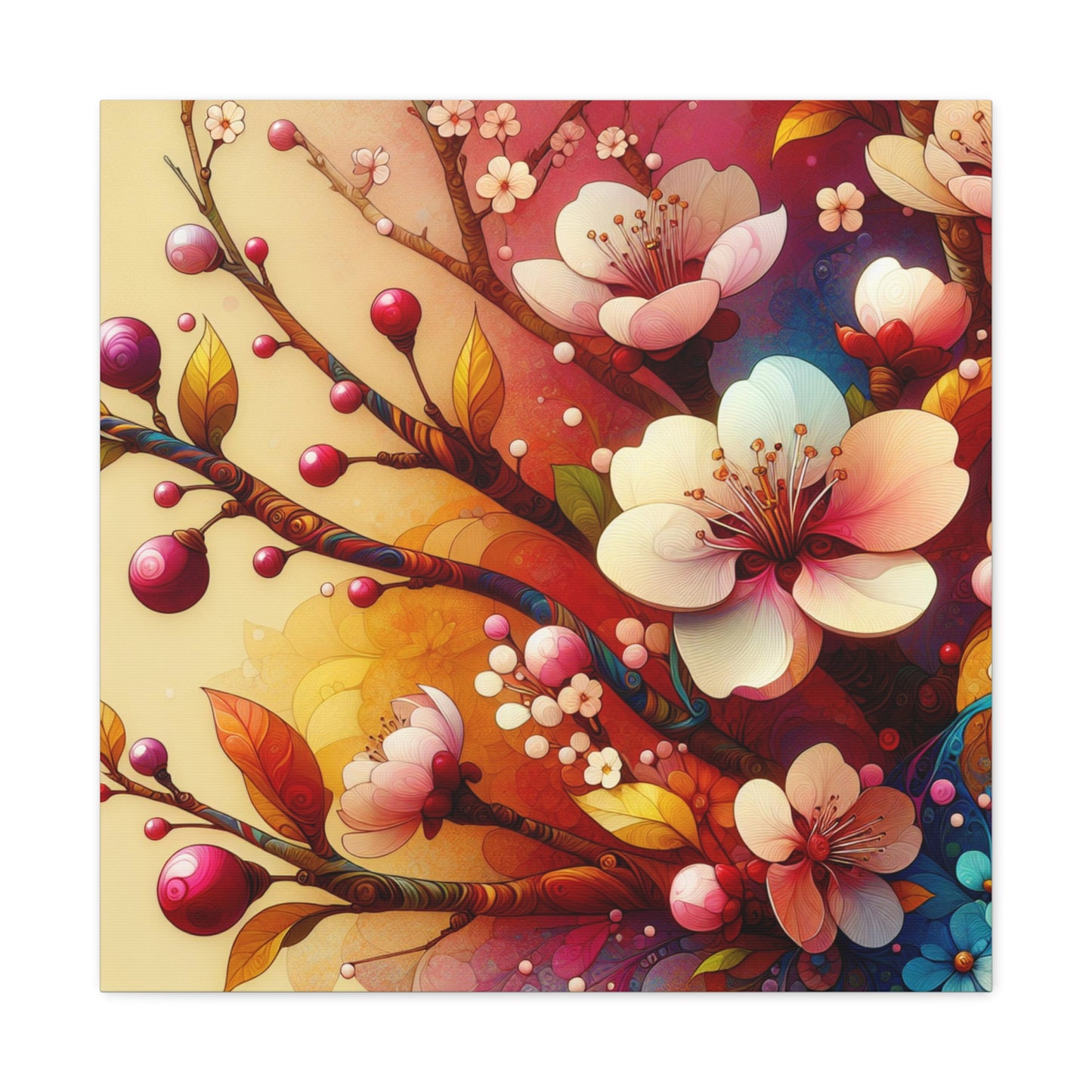 Cherry Blossom Canvas Wall Art