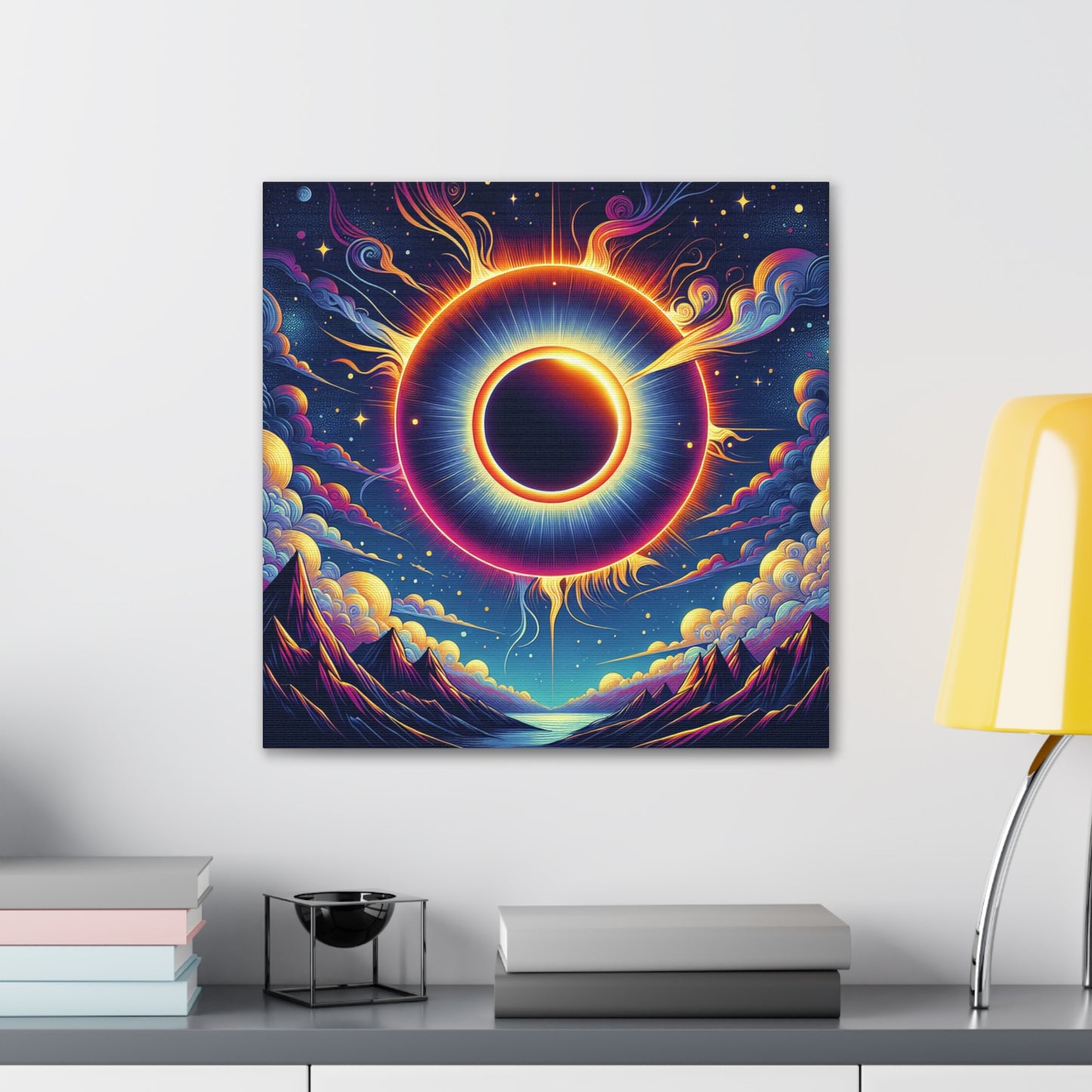 Solar Eclipse Canvas Wall Art