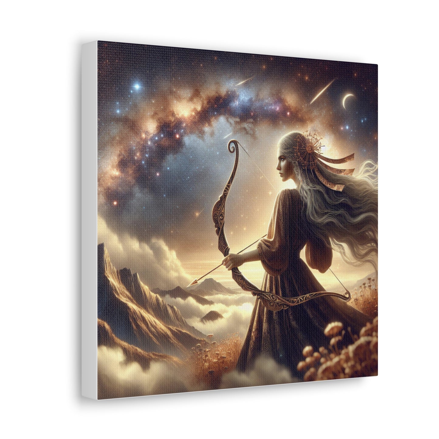 Sagittarius Woman Astrological Sign Canvas Wall Art