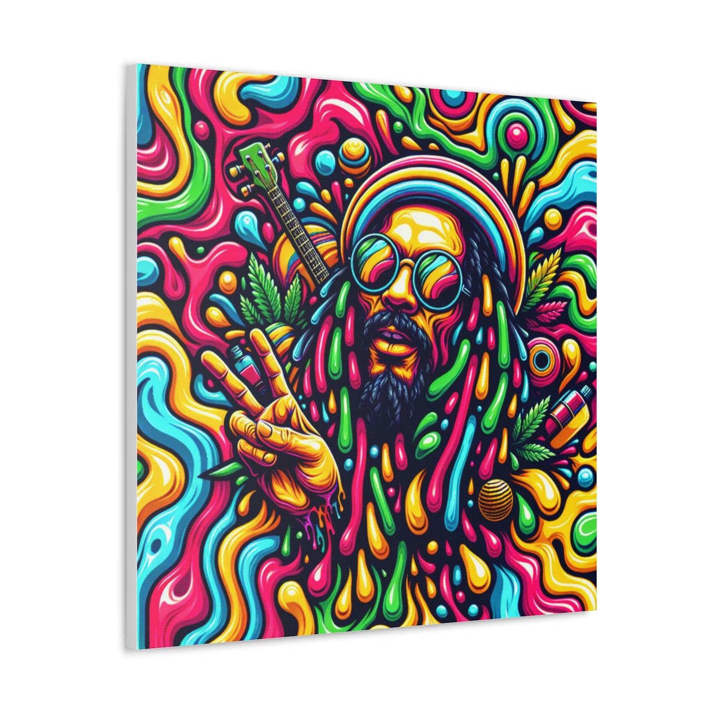 Jah Rastafari Canvas Wall Art