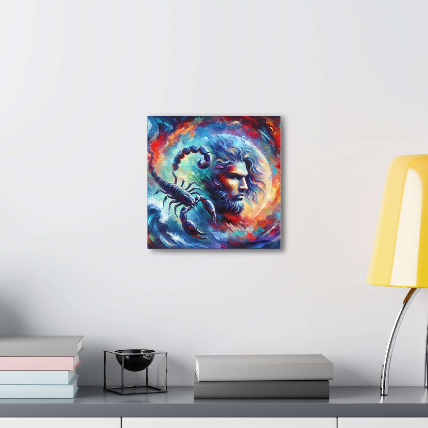 Scorpio Man Astrological Sign Canvas Wall Art