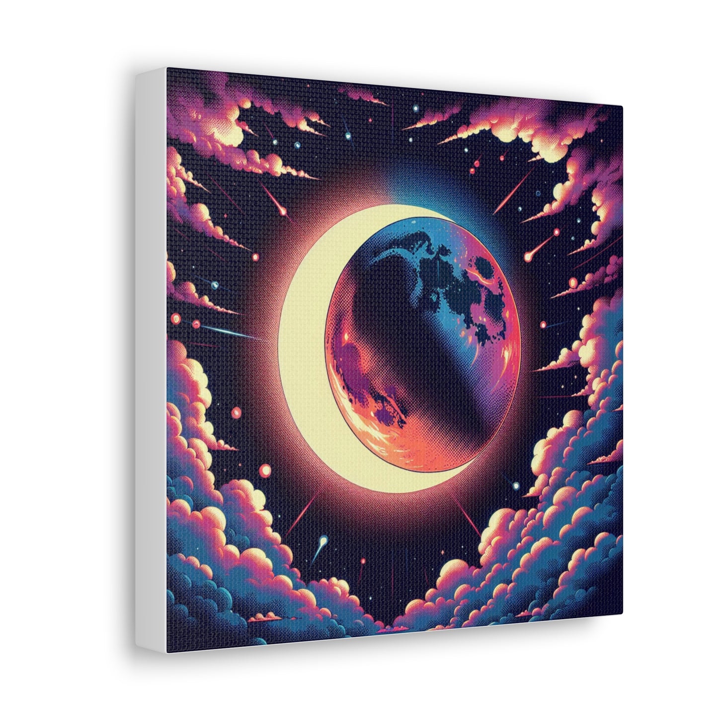 Lunar Eclipse Canvas Wall Art