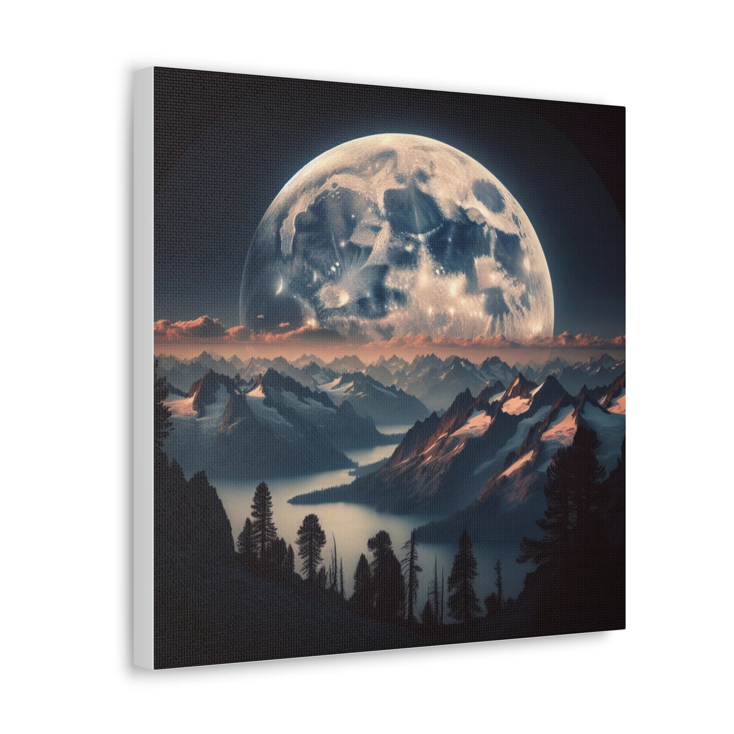 Full Moon Canvas Wall Art