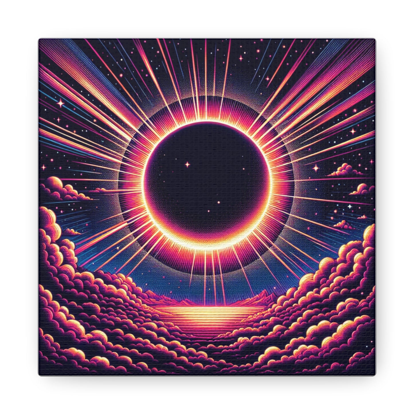 Solar Eclipse Canvas Wall Art