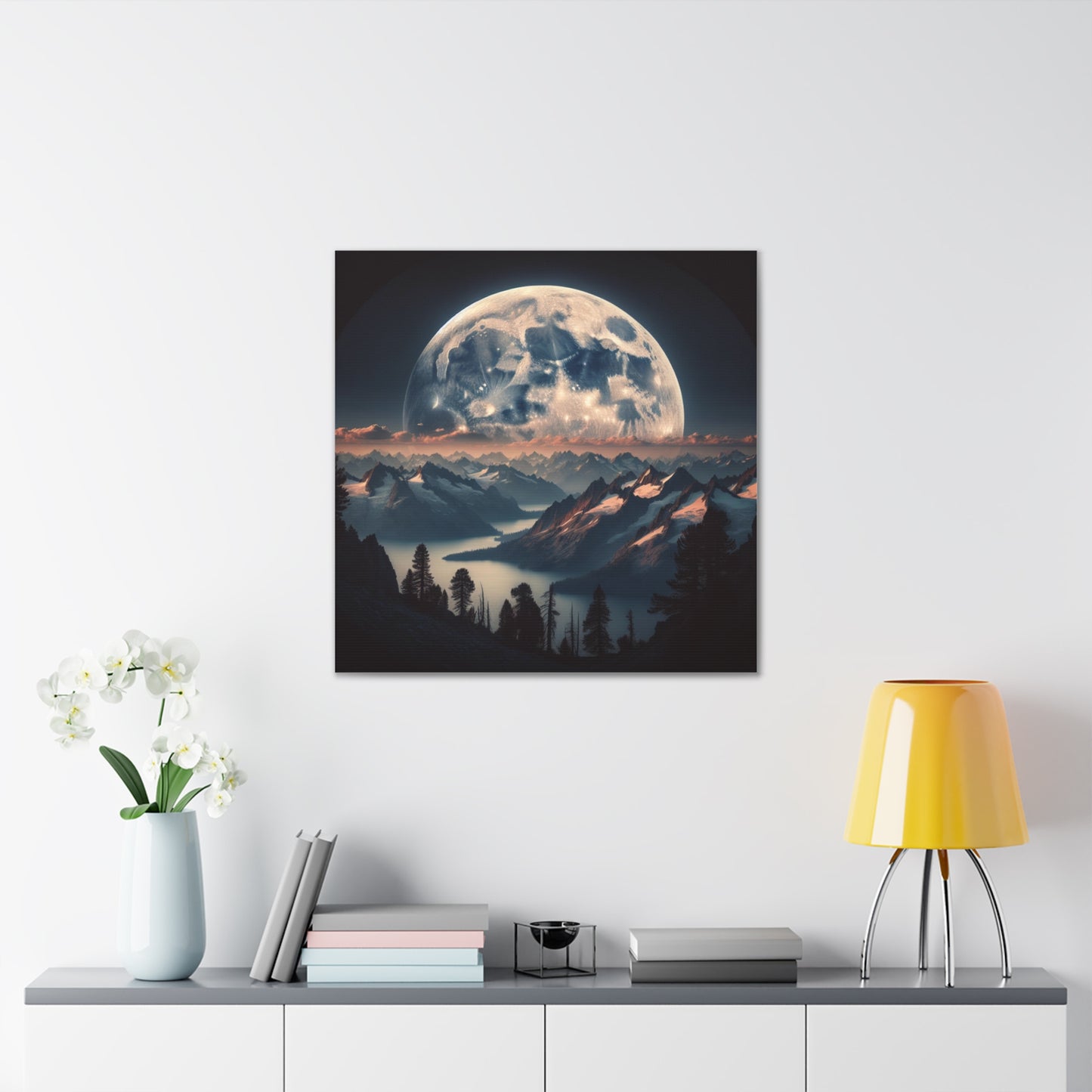 Full Moon Canvas Wall Art