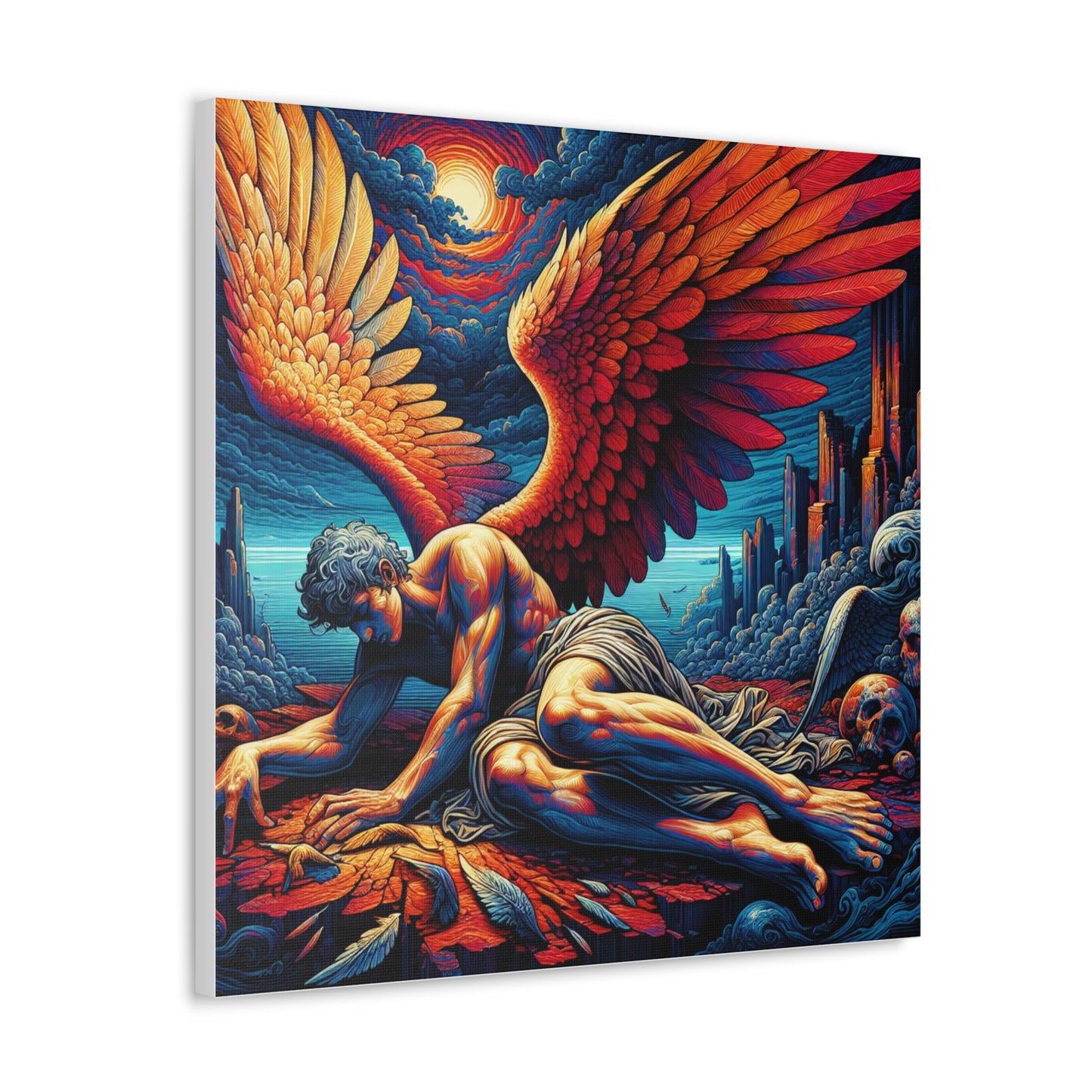 Fallen Angel Canvas Wall Art