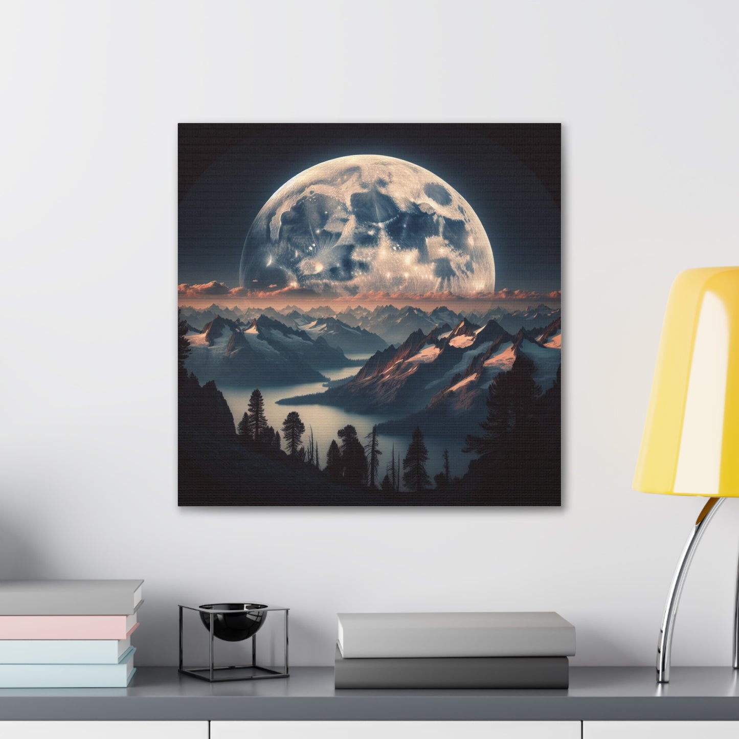 Full Moon Canvas Wall Art