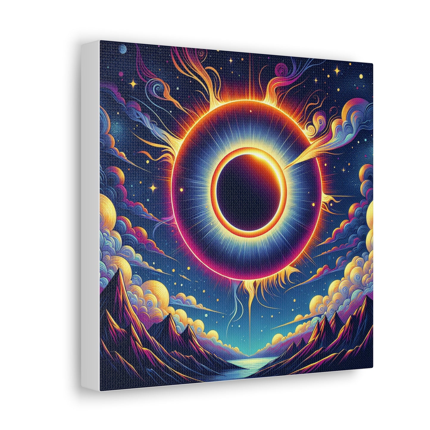 Solar Eclipse Canvas Wall Art