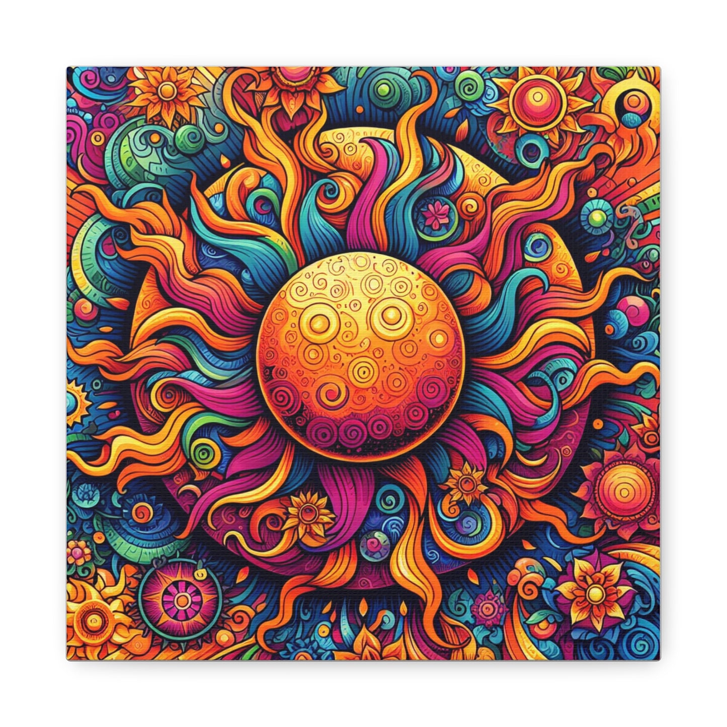 Sun Canvas Wall Art