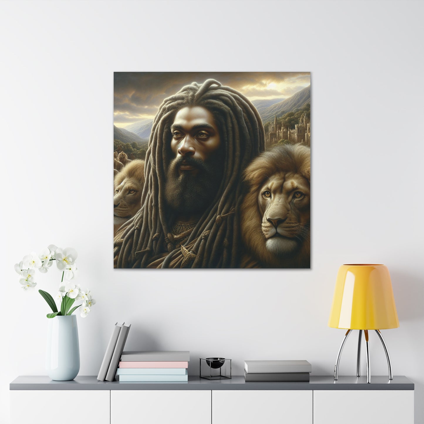 Jah Rastafari Canvas Wall Art