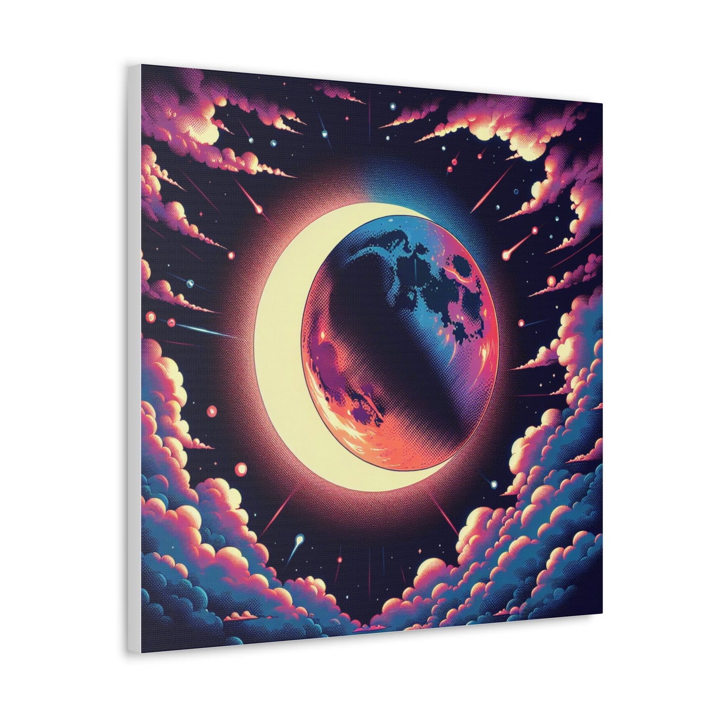 Lunar Eclipse Canvas Wall Art