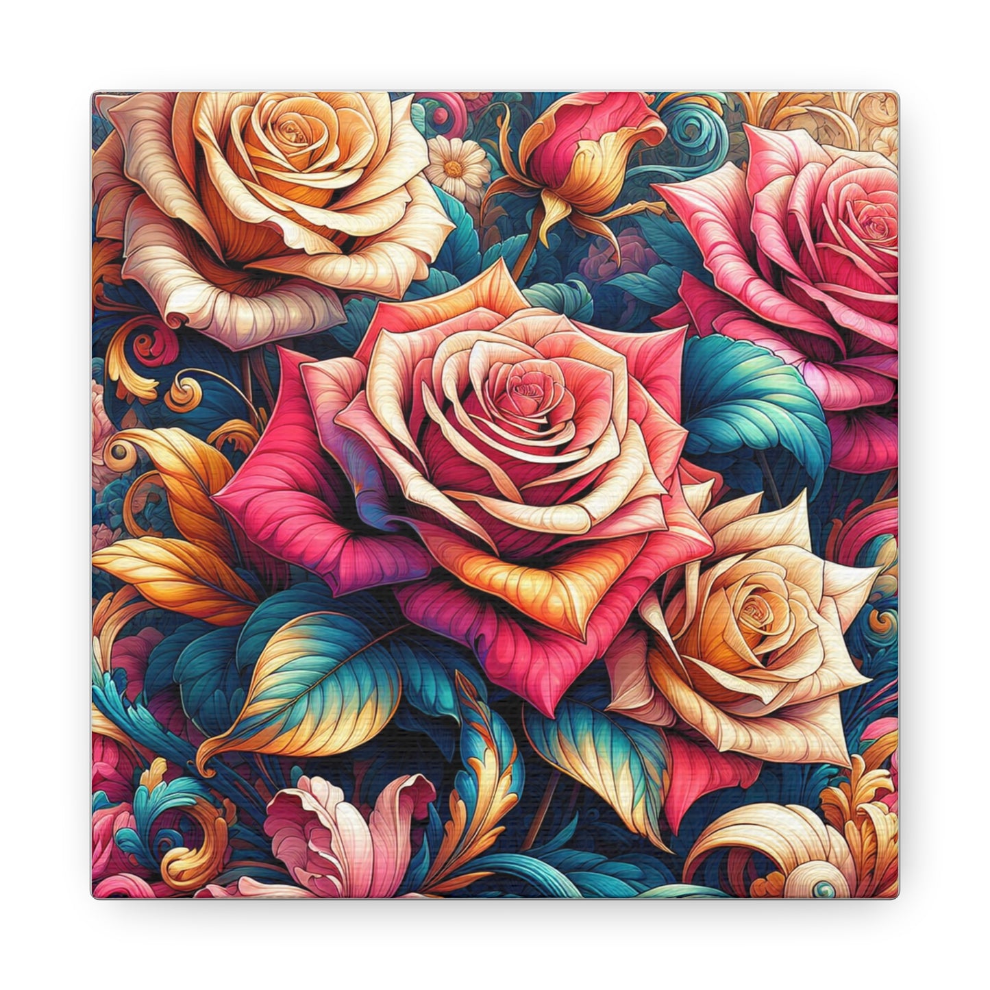 Roses Canvas Wall Art