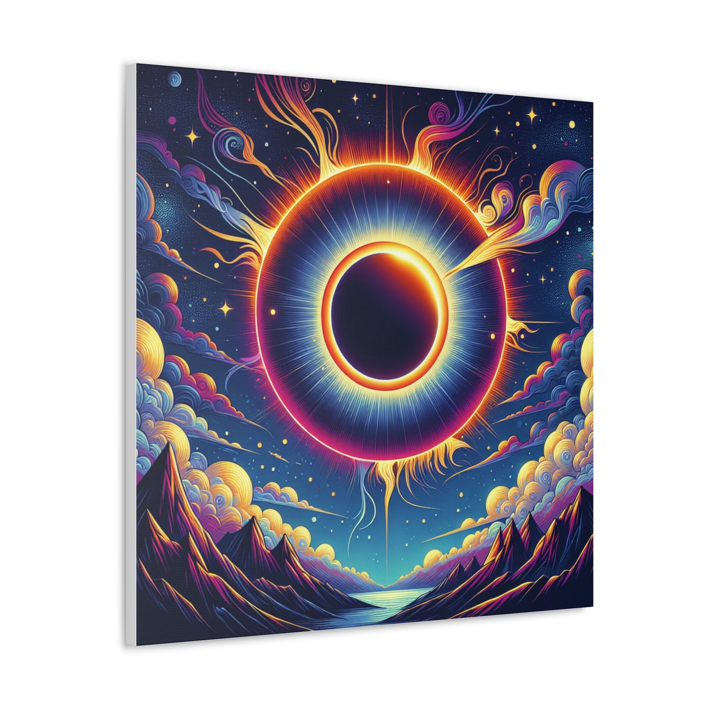 Solar Eclipse Canvas Wall Art