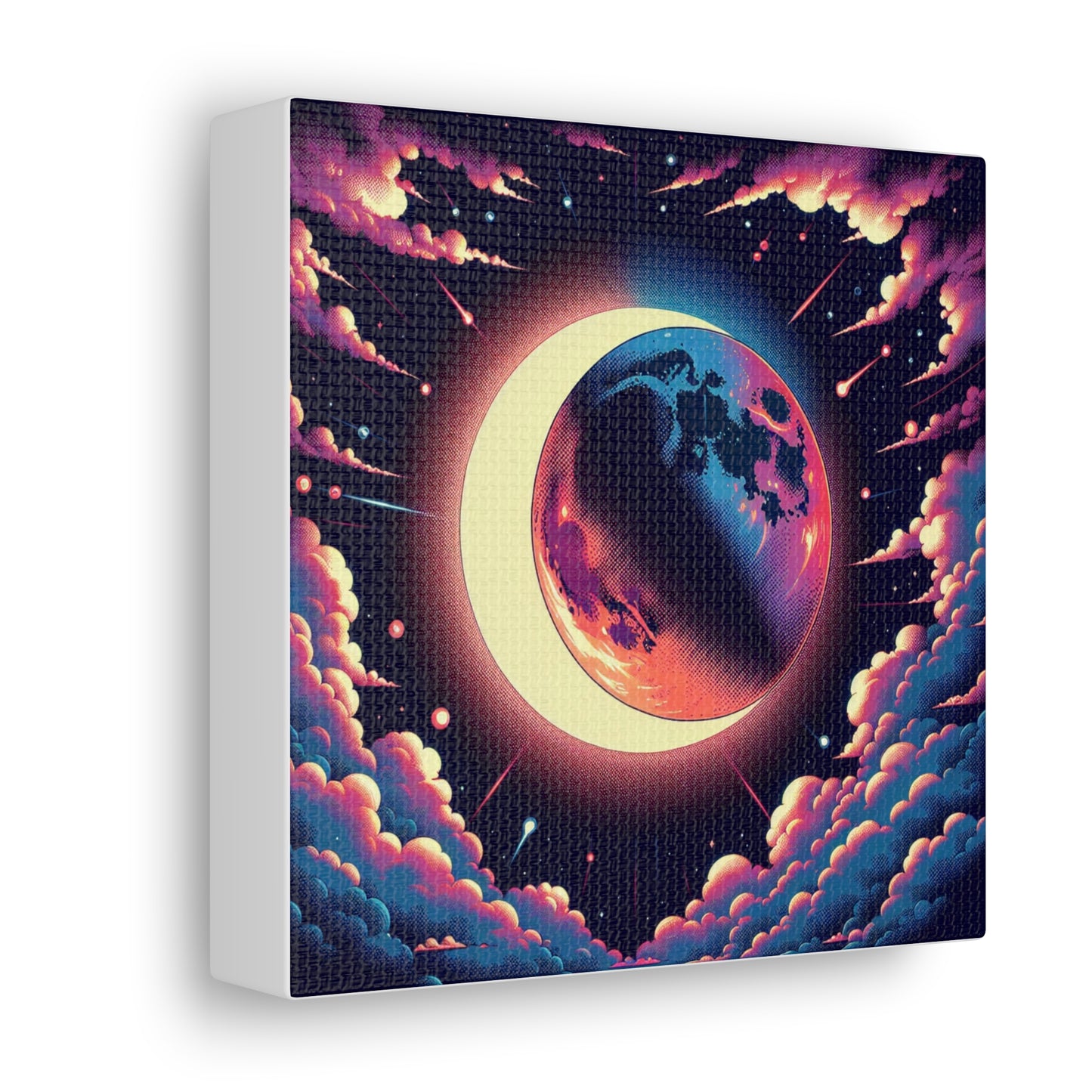 Lunar Eclipse Canvas Wall Art