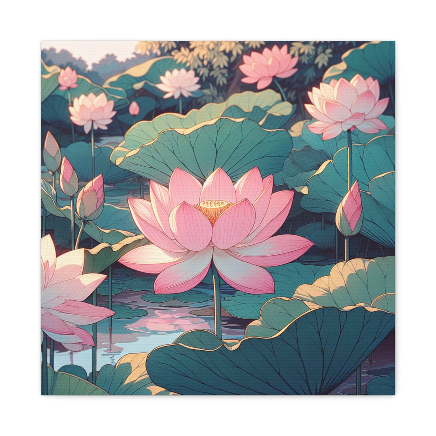 Lotus Canvas Wall Art