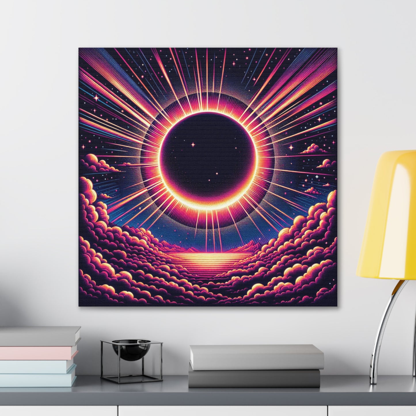 Solar Eclipse Canvas Wall Art