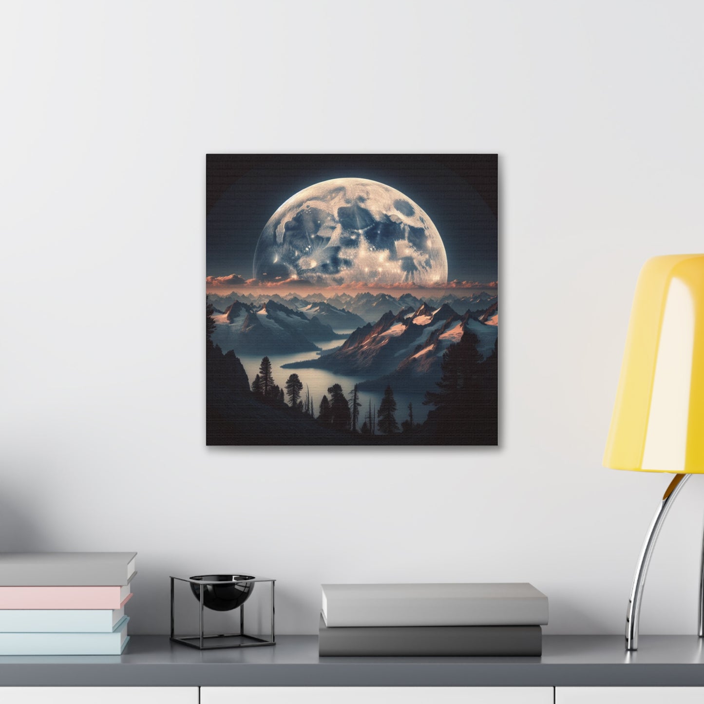 Full Moon Canvas Wall Art