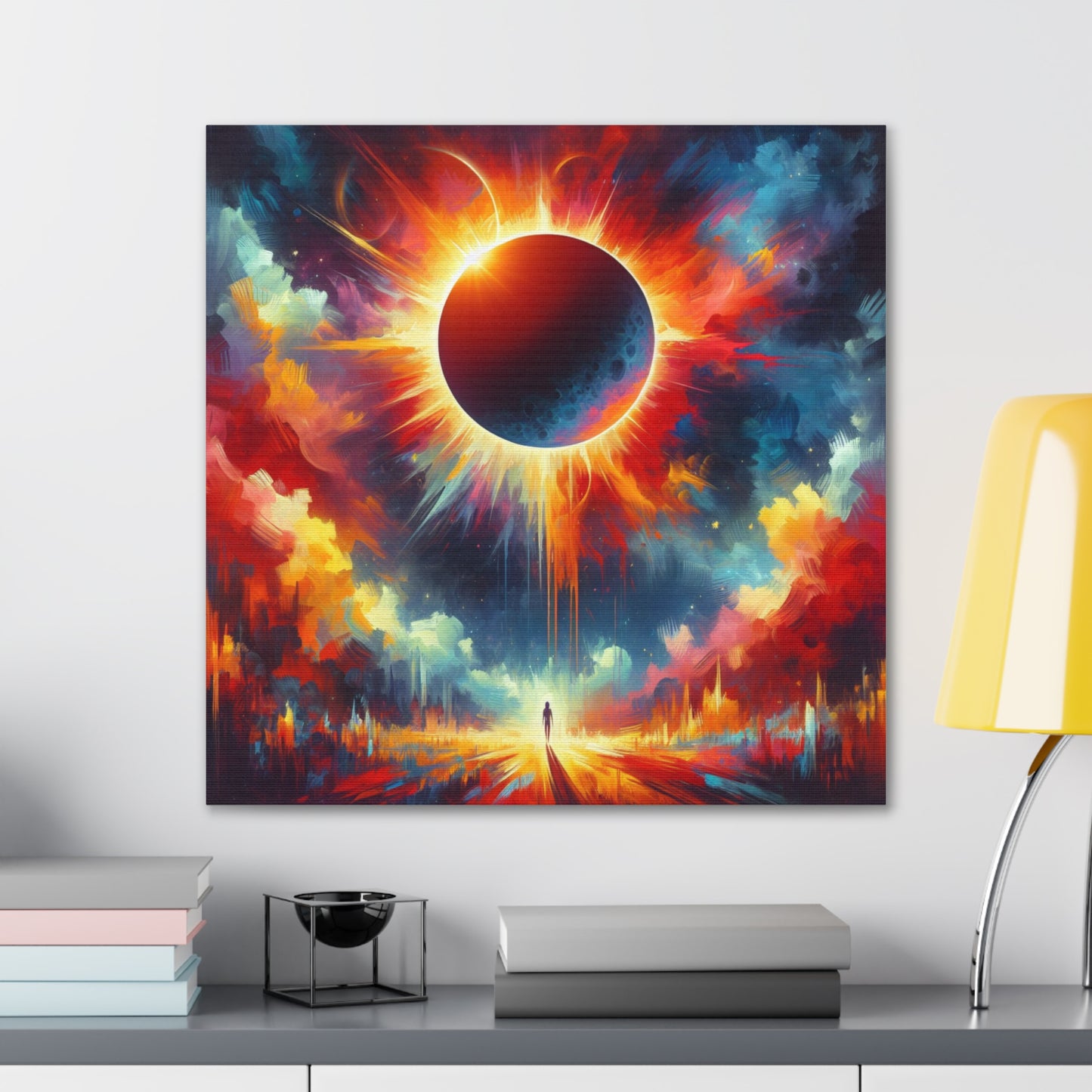 Solar Eclipse Canvas Wall Art