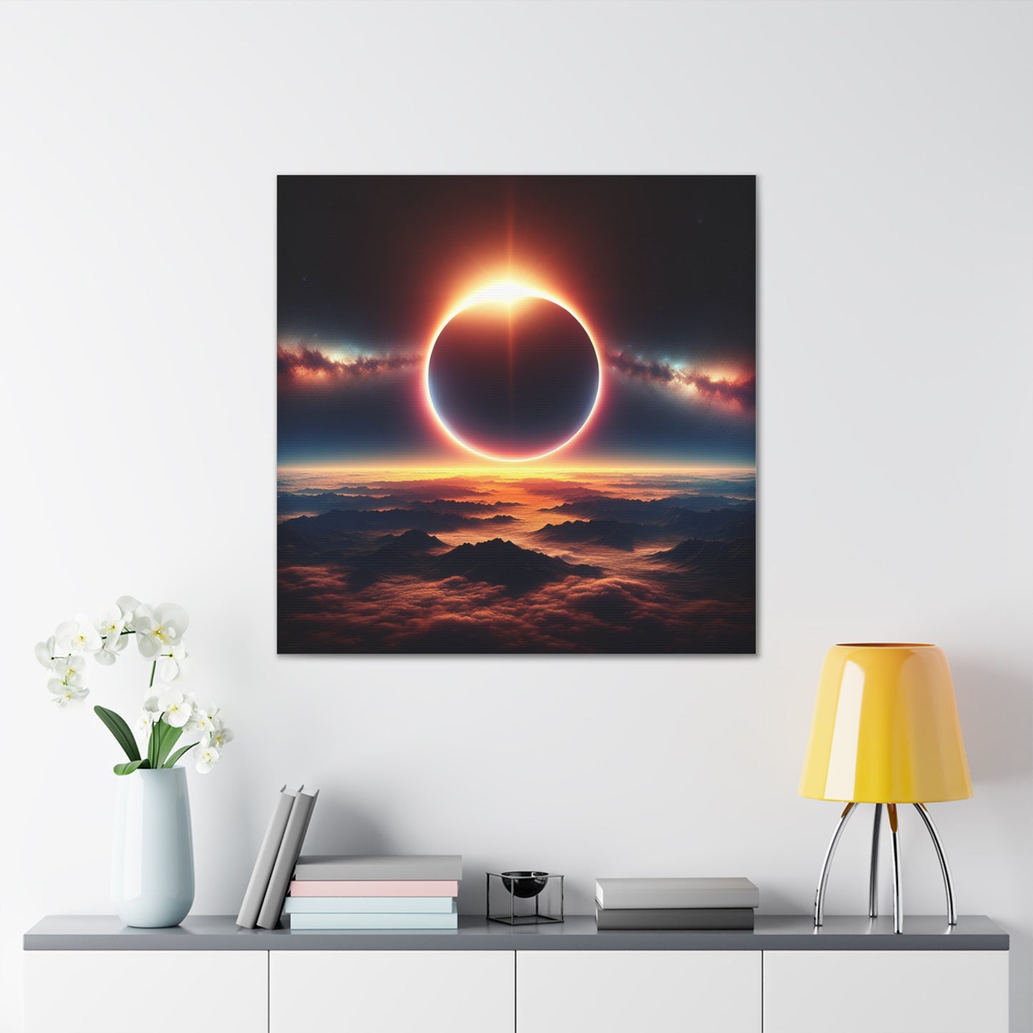 Solar Eclipse Canvas Wall Art