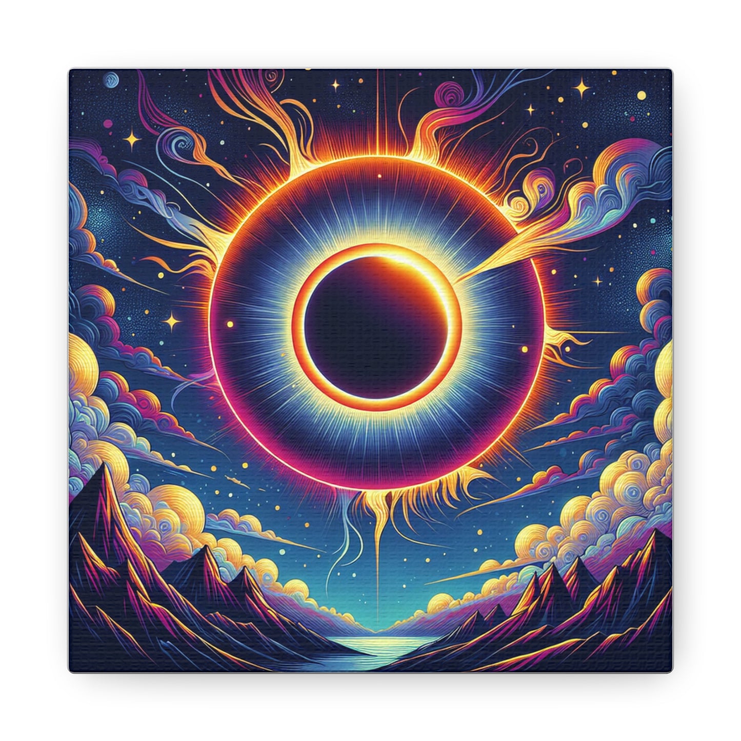 Solar Eclipse Canvas Wall Art