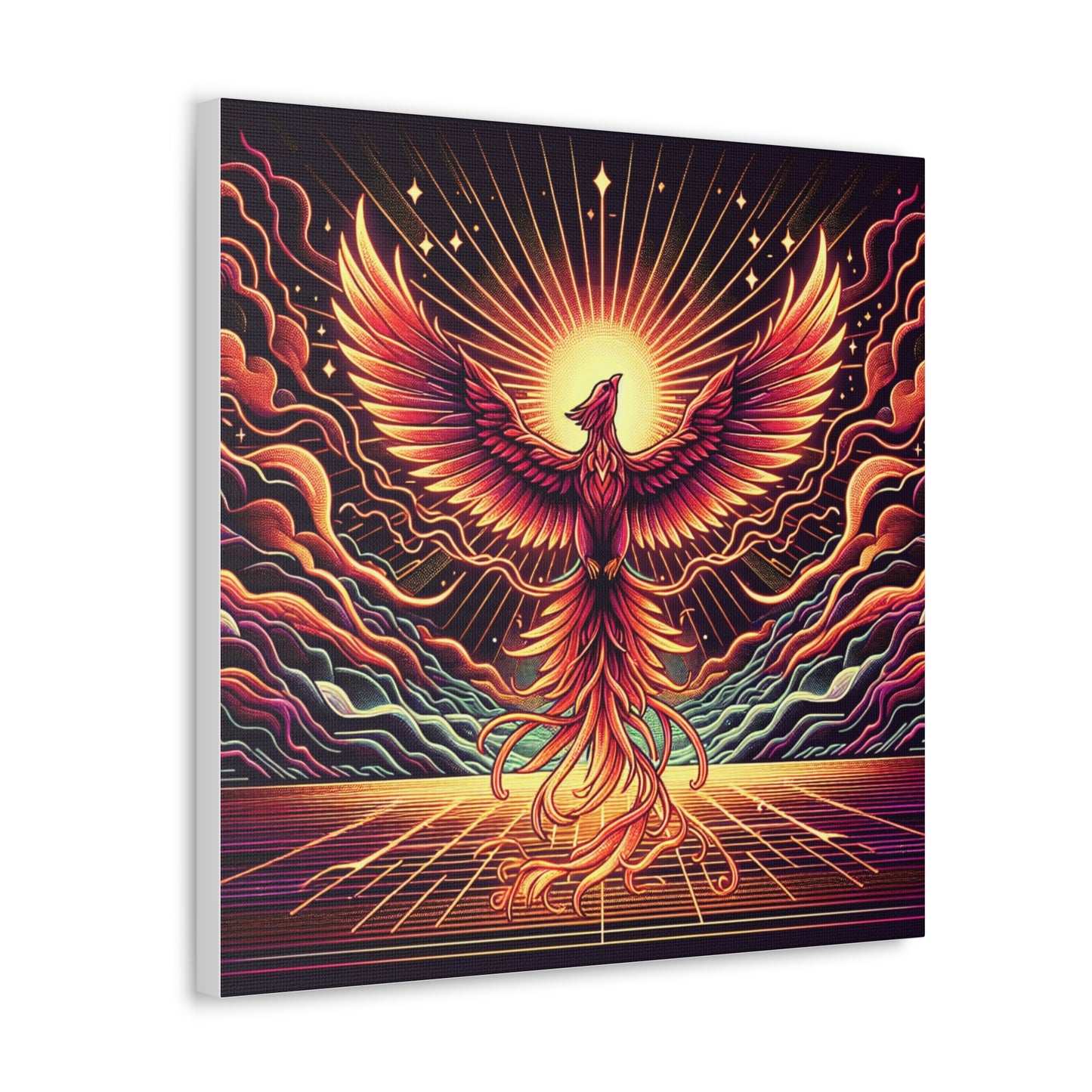 Phoenix Rising Canvas Wall Art