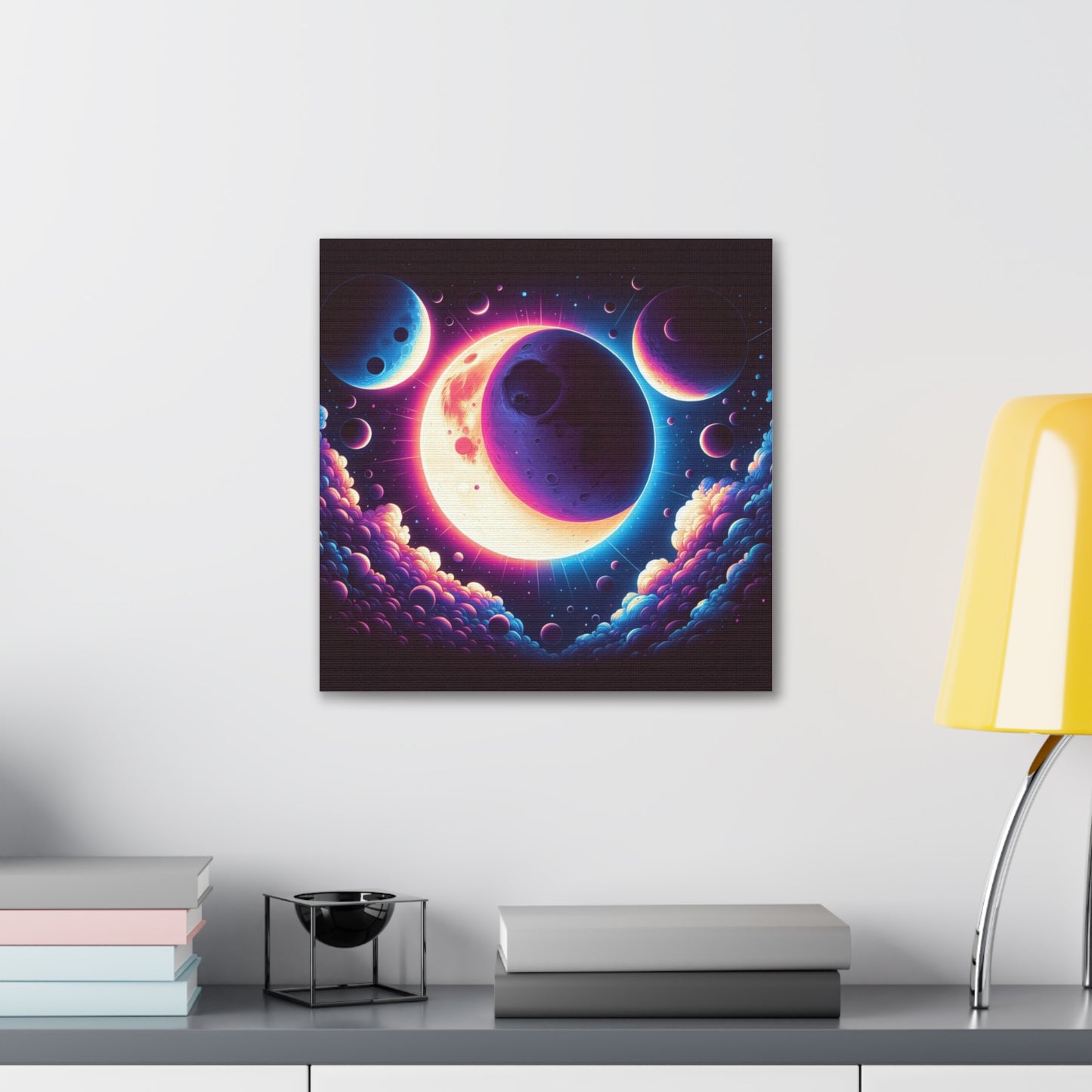 Lunar Eclipse Canvas Wall Art