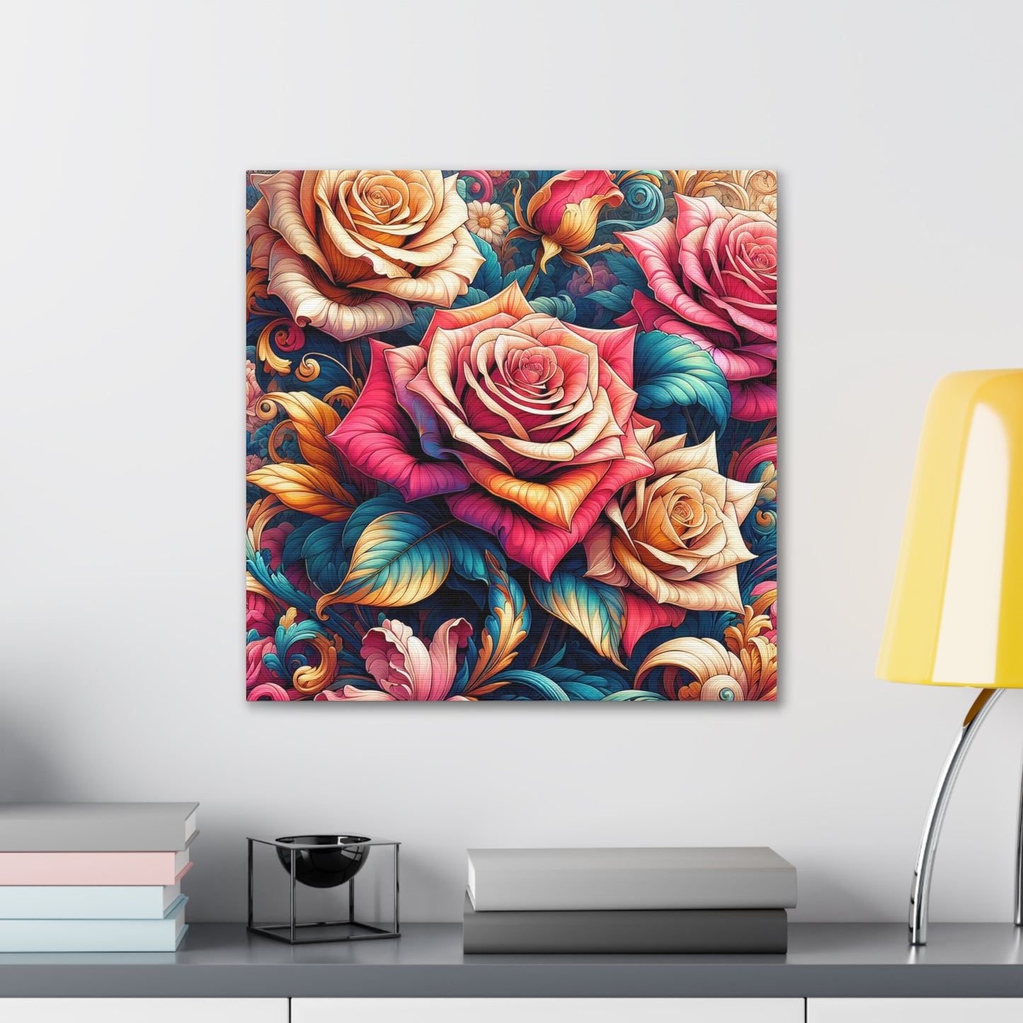 Roses Canvas Wall Art