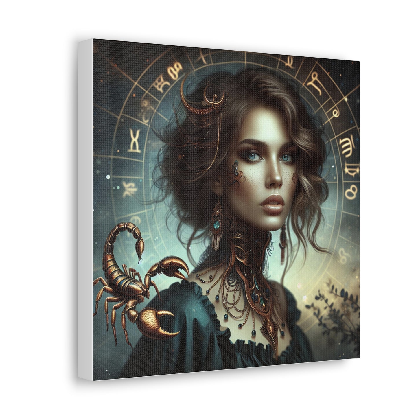 Scorpio Woman Astrological Sign Canvas Wall Art