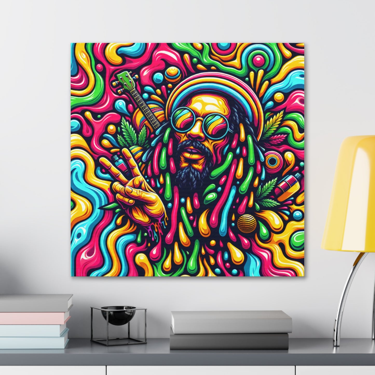 Jah Rastafari Canvas Wall Art