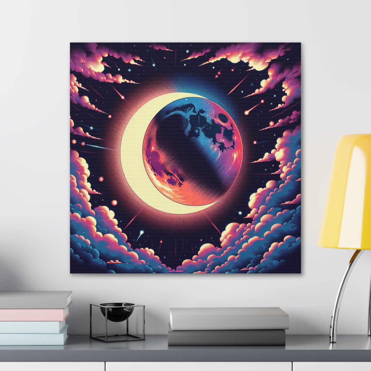 Lunar Eclipse Canvas Wall Art