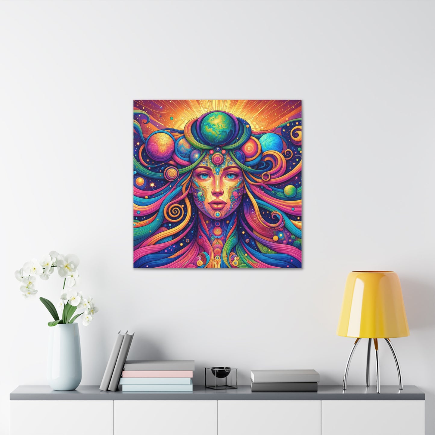 Gaia Mother Earth Canvas Wall Art